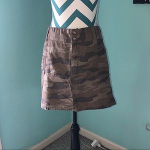 Camo Mini Skirt